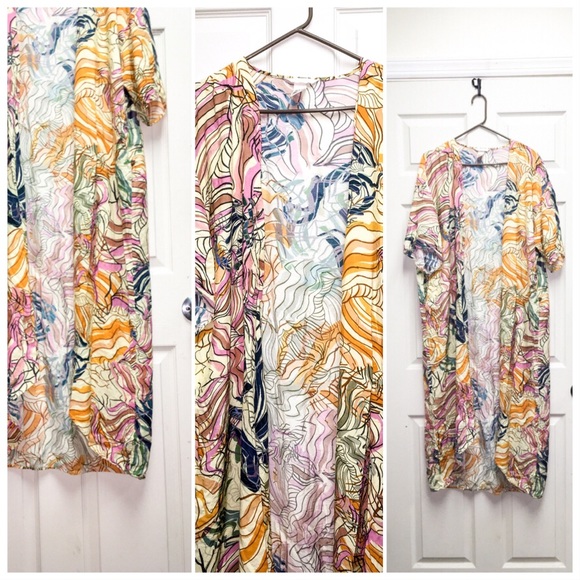 H&M boho Beach Hawaii Robe dress Jungle overall - Picture 4 of 8